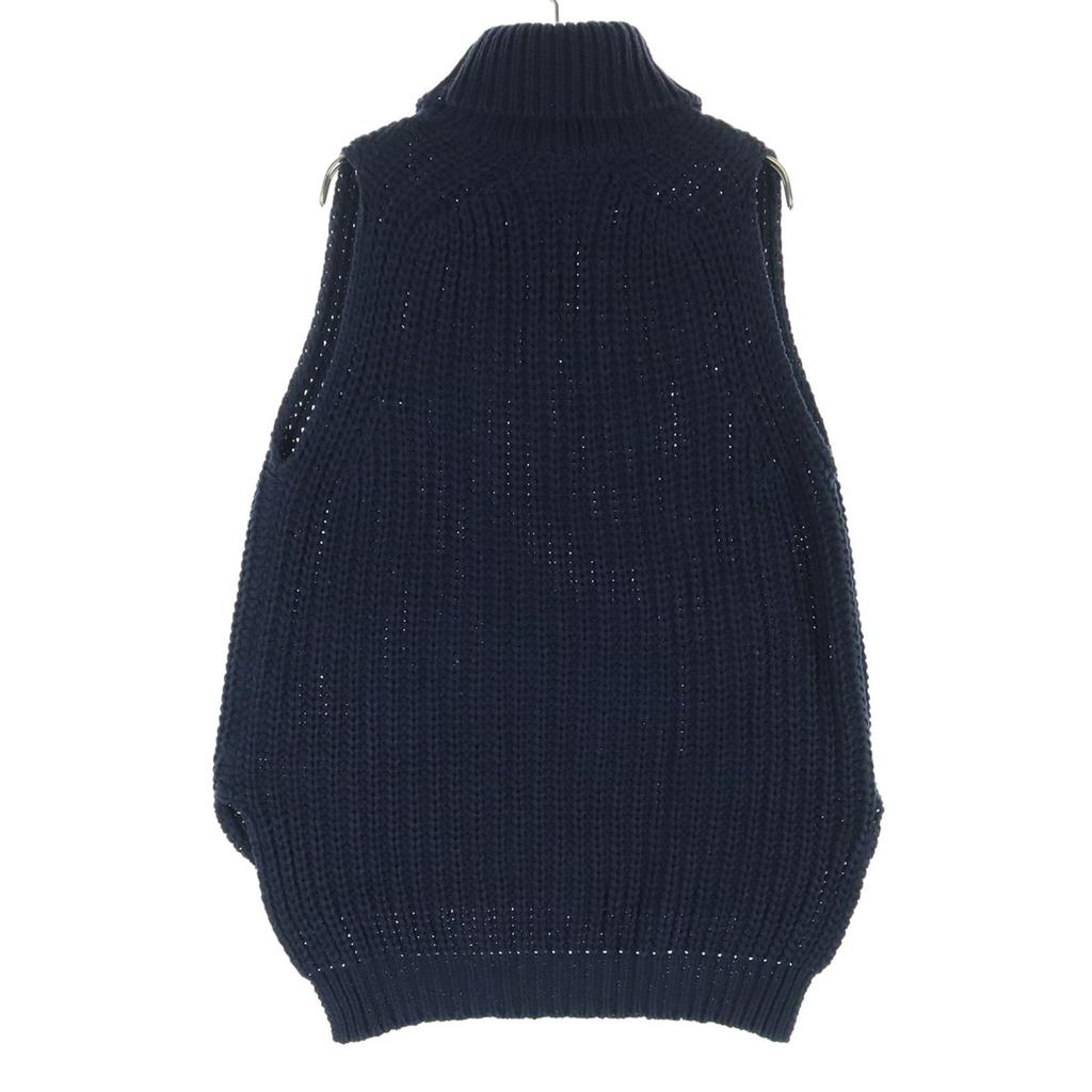 FLORENT made in Japan turtleneck Knit vest Navy Women Used