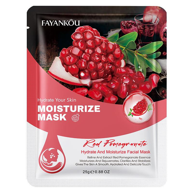 

Увлажняющая маска для лица с цветочно-фруктовой эссенцией FAYANKOU Red pomegranate-10PCS
