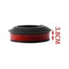 Universal Black Carbonfiber Fender Flare Car Wheel Eyebrow Rubber Protector Strip Guard Wheel-arch Trim Arch Extender Decoration