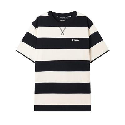 Camiseta de Algodón a Rayas para Hombre