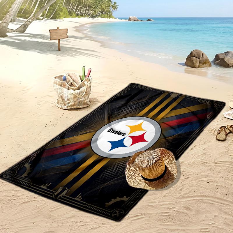 Pittsburgh Steelers Print Beach Towel Soft Portable Quick?dry Towel For Pool Summer Vacation Outdoor Sport