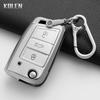 For Vw Volkswagen Golf 7 Mk7 Tiguan Mk2 For Seat Ateca Leon Fr 2 Ibiza Tpu Car Remote Key Cover Case Smart Keyless Accessories