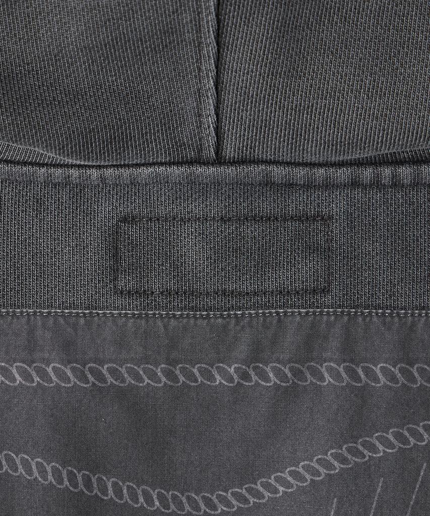 Dev:3 Bandana Garment Dyed Hoodie_Dark Gray