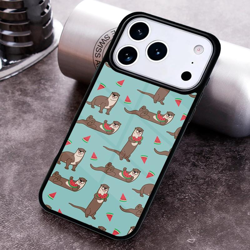 Sea Otter Pattern Phone Case For iPhone 17,16e,15,14,13,12,11,Mini,Pro,MAX Soft Silicone Cover