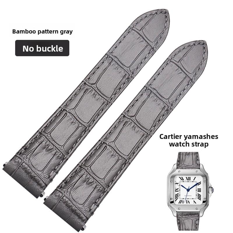 Cinturino per orologio in pelle di mucca di alta qualità Per Cartier Santos WSSA0010 WSSA0018 uomo donna Rilascio rapido Braccialetto in vera pelle 19mm 21mm