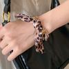 Metal Silk Cuff Bracelet Europe American Style Bohemian Scarf Bangle Ethnic Style Wristband  Girls