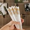 2025 Non-Slip Ceramic Chopsticks & Rice Spoon Set: Stylish, Light, High Temp Resistant Porcelain for Home