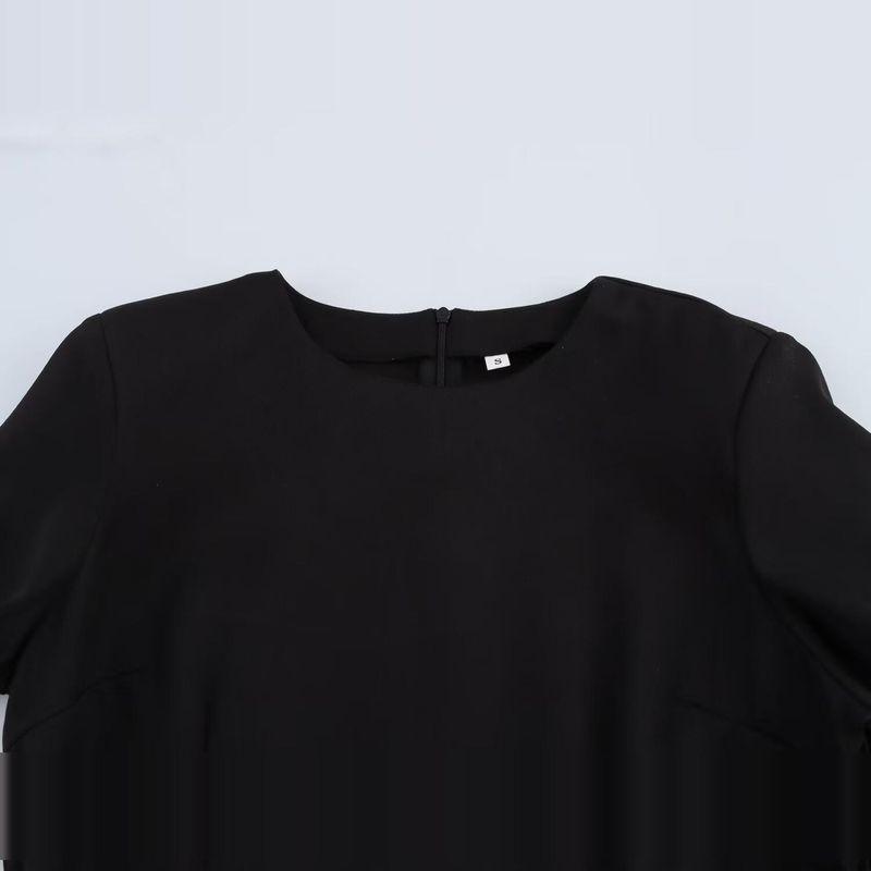 Kaslead New Arrival Women's Clothing Fashion Style Fashion Vachette Clasp Waist Slimming Short Dress