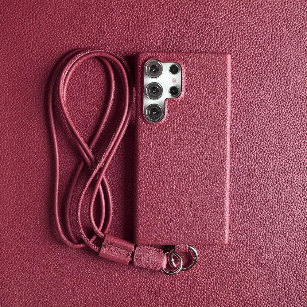 Luxury Cowhide Genuine Leather Case for