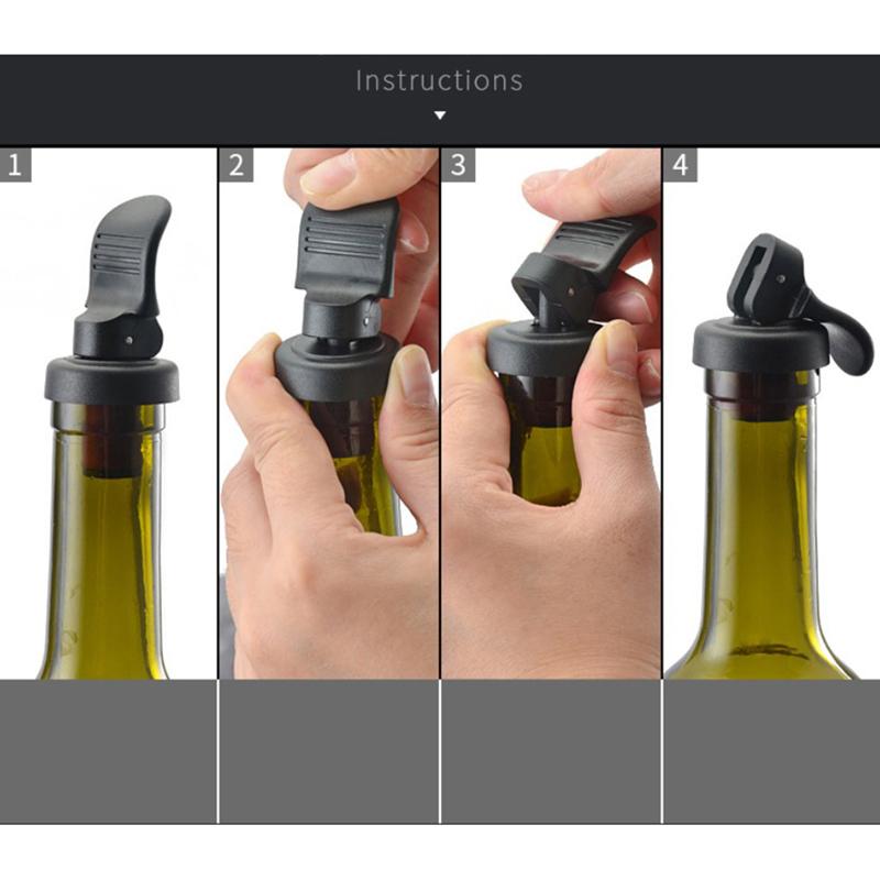 Press Beer Wine Stopper Vacuum Sealed Plug Wine Bottle Wine Saver Caps Barware
