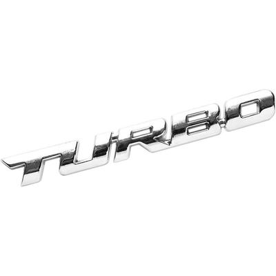 CarOver [Metal 3D] Pegatina Universal TURBO Coche Turbo Coche 3D Letras Cool Logo Inglés