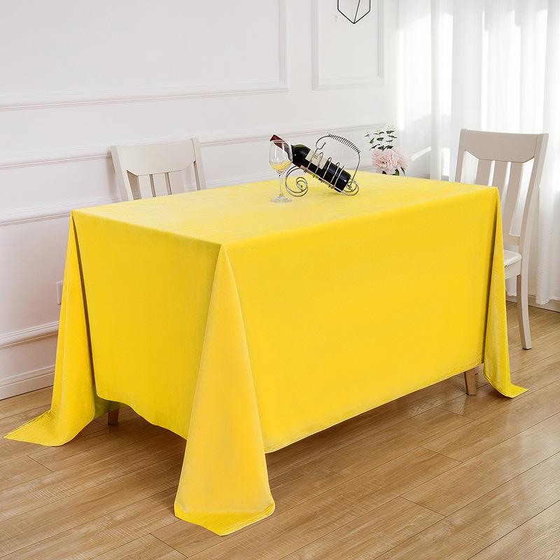 High-End Conference Tablecloth Office Rectangular Tablecloth Dark Green Dutch Flannel Event Sign-In Table Cover Velvet Table Cover