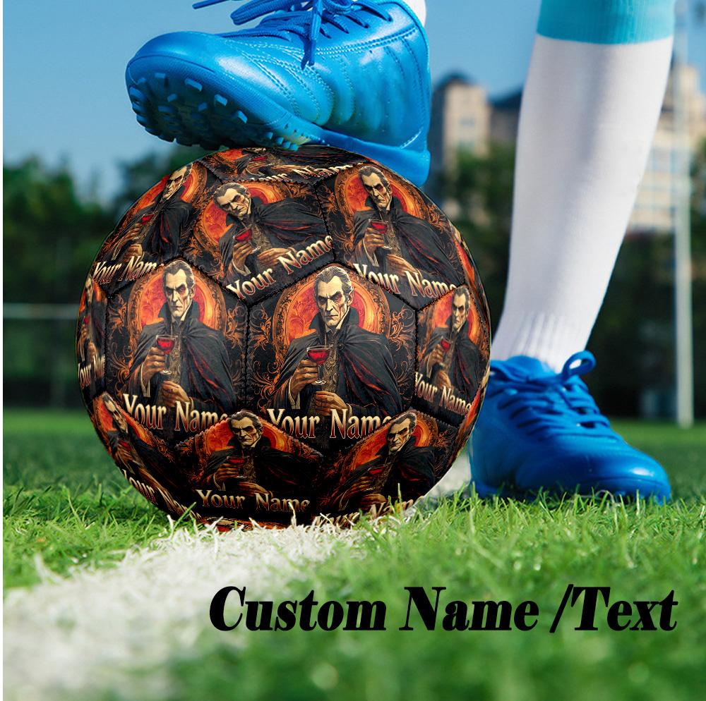 Custom Text Size 5 Soccer Ball, Standard Match Football For OutdoorDracula