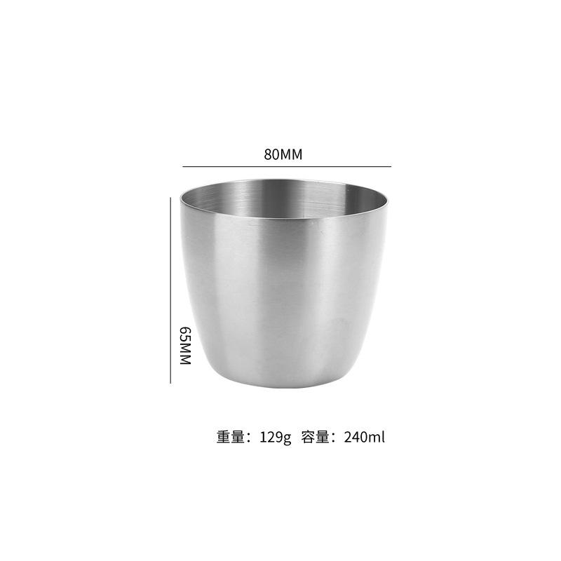 

240/300ML 304 Stainless Steel Coffee Mug for Tea Wine Milk Kitchen Drinkware Cocktail Portable Travel Outdoor Water Cup 200-300ml