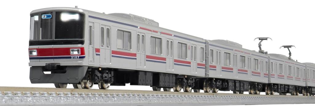 Greenmax N Gauge Tokyu Railway 3000 Series Meguro LineTokyu Shin-Yokohama Line 8-car Set with Motor 50773 Model Train