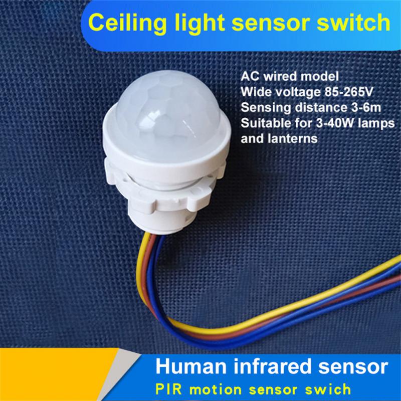 Body Motion Sensor Safe And Durable Universal Wiring Infrared Human Induction Lamp Switch Light Energy-saving And Power-saving
