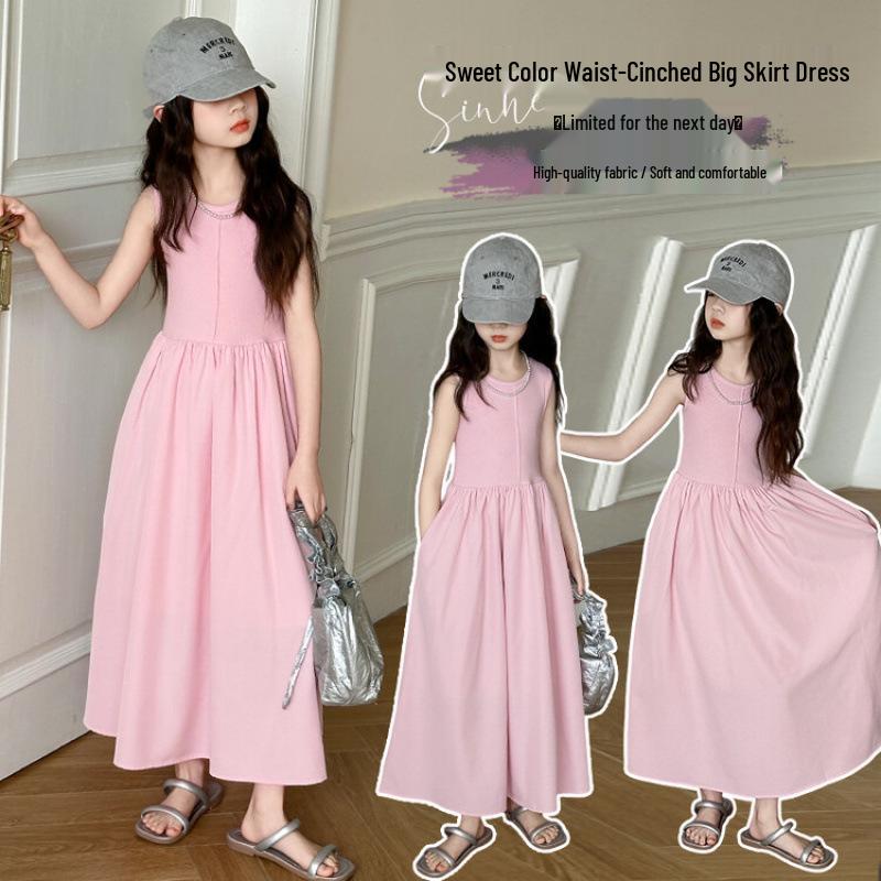 2026 Stylish Summer Princess Dress for Big Kids – Long Girls' Skirt