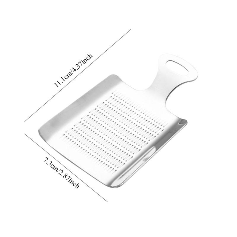 Ingwerreibe, Wasabi-Reibe, Brecher, Edelstahl, Knoblauchmühle, Küchenwerkzeug für Obst, Wurzelgemüse, Ingwer-Mahlzeit