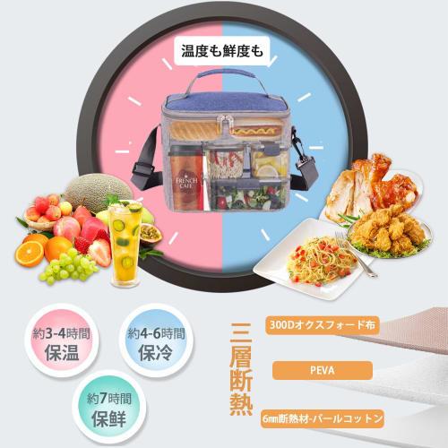 Roleness Insulated Lunch Bag, Small 7L Capacity, Insulated Lunch Bag, Foldable, Stylish Soft Cooler, Compact, Can Be Carried by Hand or Over the Shoul