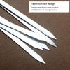 55cm BBQ Skewers Stainless Steel Kabob Skewers with Wood Handle Metal Skewers for Grilling Meat & Kebab Outdoor Cooking