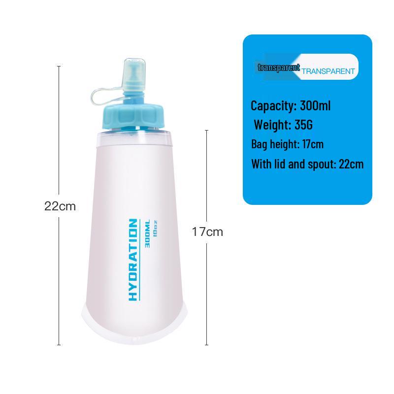 

Portable Foldable Soft Water Bottle for Sports, Cycling, and Marathon Food Grade TPU