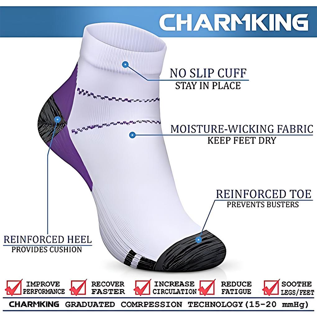 2x Stay Dry And Comfortable Quick Drying Fibers Sports Socks For Ankles Comfortable To Wear