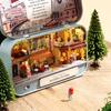 DIY Wood DollHouses Handmade Funny Box Theatre Miniature Box Cute Doll Houses Assemble Kits Birthday Gift Wooden Toys For