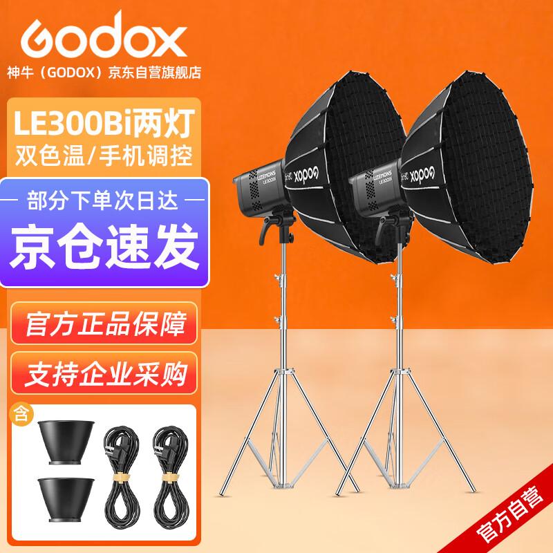 Godox LE200Bi / LE300Bi Bi-Color LED Video Light Kit