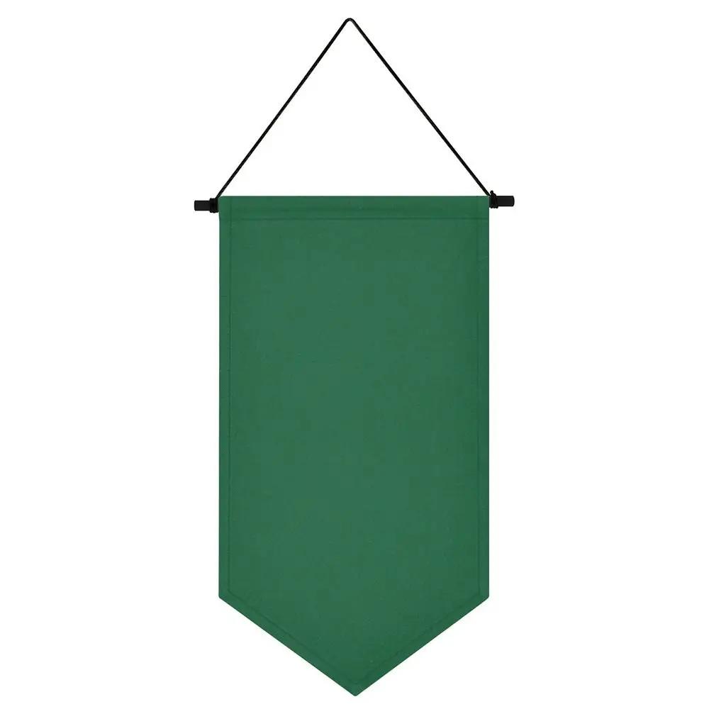 Triangle Flag Wall Hanging Canvas Banner Hanging Brooch Pin Display Durable Multifunctional Badge Storage Pin Display Pennant