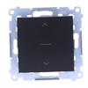 Three-position Roller Shutter Switch 1-0-2 (module), Matt Black Simon54