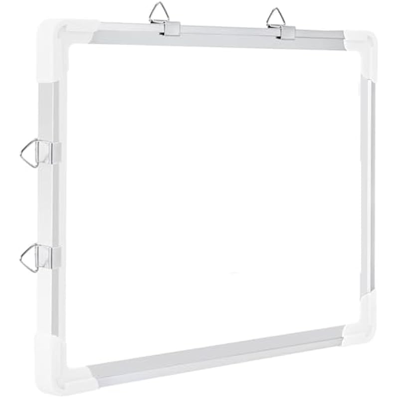 ECLET Alloy Steel, Aluminium Non Magnetic 1 X1 Feet Double Sided White Board and Chalk Board Front Side Whiteboard Marke