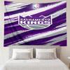 Kings Basketball Team Logo Schnelltrocknendes Wandteppich zum Aufhängen für Schlafzimmer, Wohnzimmer, Spielzimmer, Dekorations-Kunstzimmer Wandteppich Feiertags- und Geburtstagsgeschenke