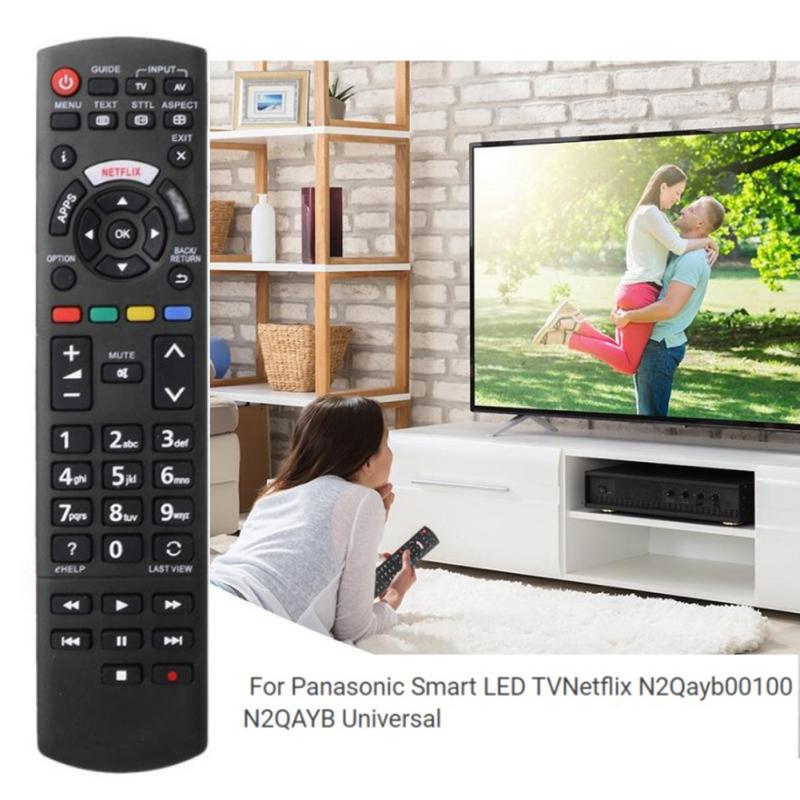 Erstatnings LED TV Fjernbetjening Kompatibel til Panasonic Smart LED TV Netflix