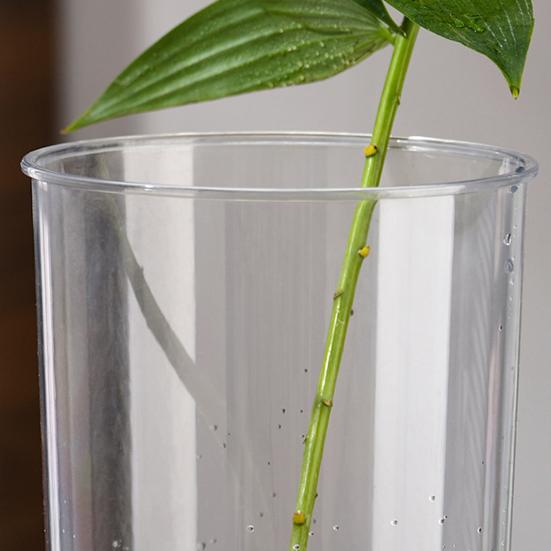Klar blomster vase til borddekorationer Knusesikker Høj Cylinder Plastik Vase til Bryllupsbegivenhed Hjemmekontor Borddekoration