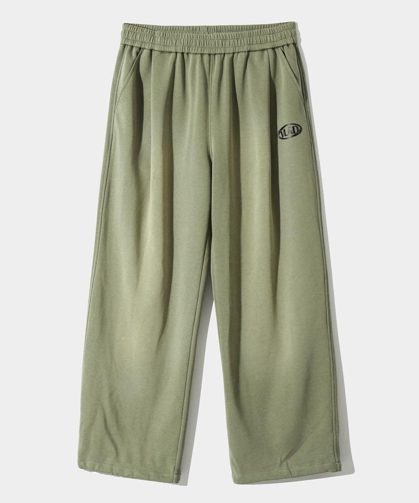 Dimiteulibeullaeg Vlad One-Pleat Pigment Fade Wash Sweatpants_Olive