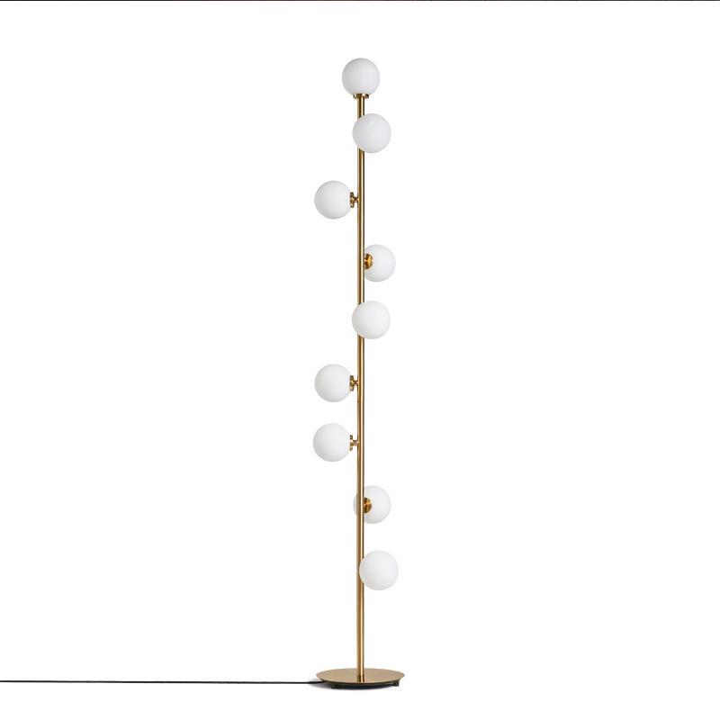Nordic Multi-Head Magic Bean Floor Lamp - Creative Luxury Decor for Living Room and Bedroom.