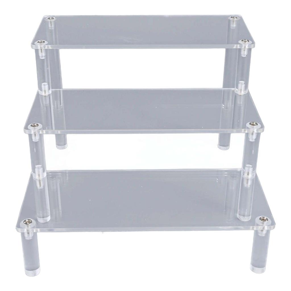 Figurine Display Stand Single Layer 30cm Long (30*8*5cm) Acrylic Display Stand Versatile Use Hassle-free Assembly Retail Store