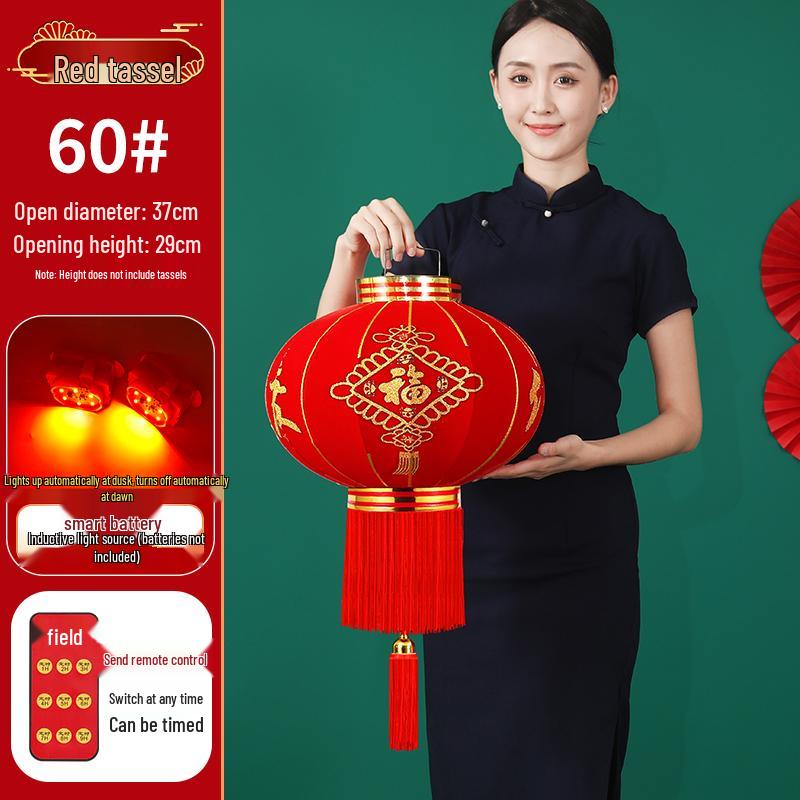 New 2026 Battery-Powered Red Lanterns for Main Entrance & Balcony