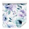 Wallpaper Background White and Blue for Living Room and Bedroom 50x1000