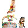Baby Crib Hanging Rattles Toys Cartoon Spiral Stroller Toy with Ringing   for Infants Babies Car Seat Toys Spiral Plush Toy for Girls Boys
