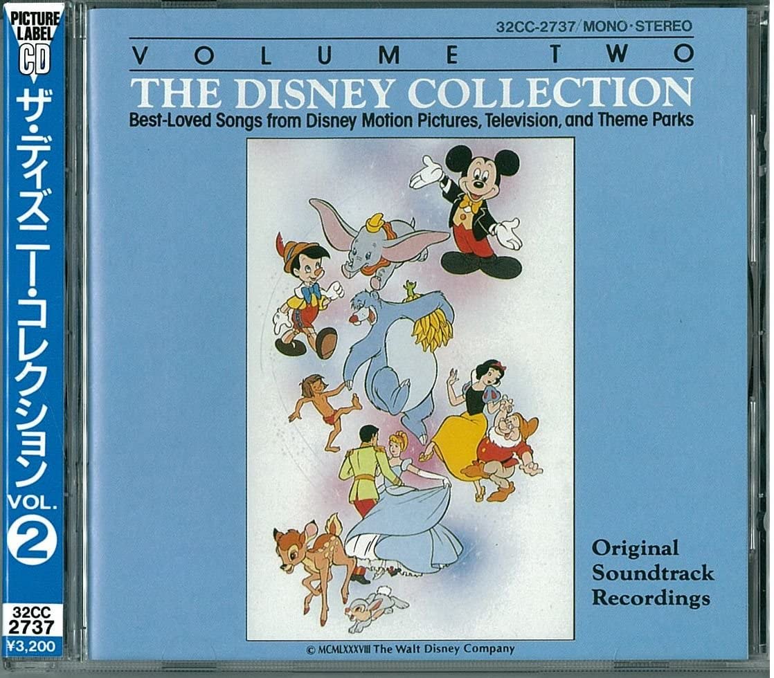 

CD DISNEY CLIFF EDWARDS DICKIE JONES Disneycollection VOL.2 32CC2737 COLUMBIA Japan Childrens Used