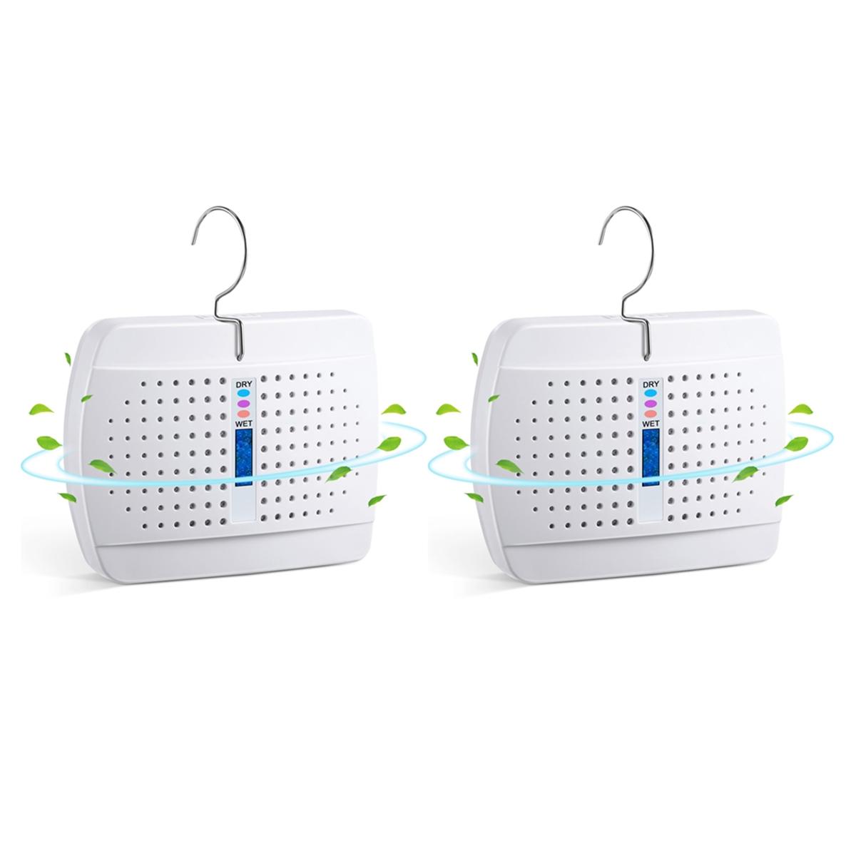 

Rechargeable Small Dehumidifier, High-Efficiency Moisture Absorber for Bedroom, Wardrobe and Bookcase,EU Plug,2PCS China Mainland