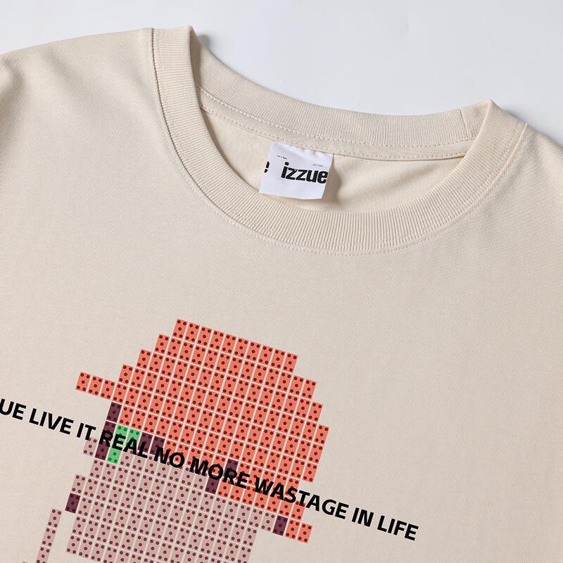 Izzue:it Men's Loose Fit Printed Round Neck T-Shirt