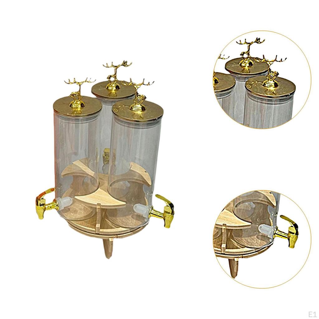 Drink Dispensers Beverage Dispenser Large Capacity, Storage with Stand for Daily Use