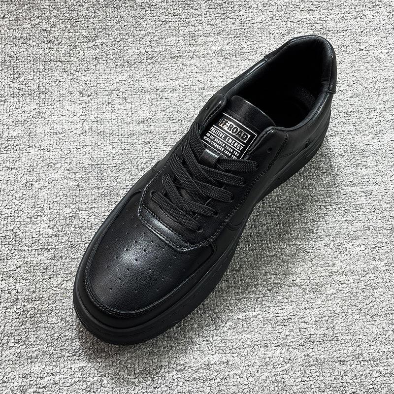 Herrskor från flygvapnet Nej. 1 2025 Vår Nya Läder Små Vita Skor Herrtrend Andningsbara Herr Sport- och Fritids Boardskor