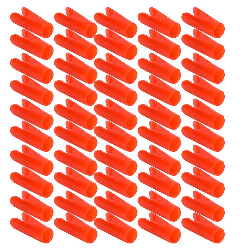 50Pcs Archery Nocks Insert Pin Shaft Tails Hunting Shooting Accessory