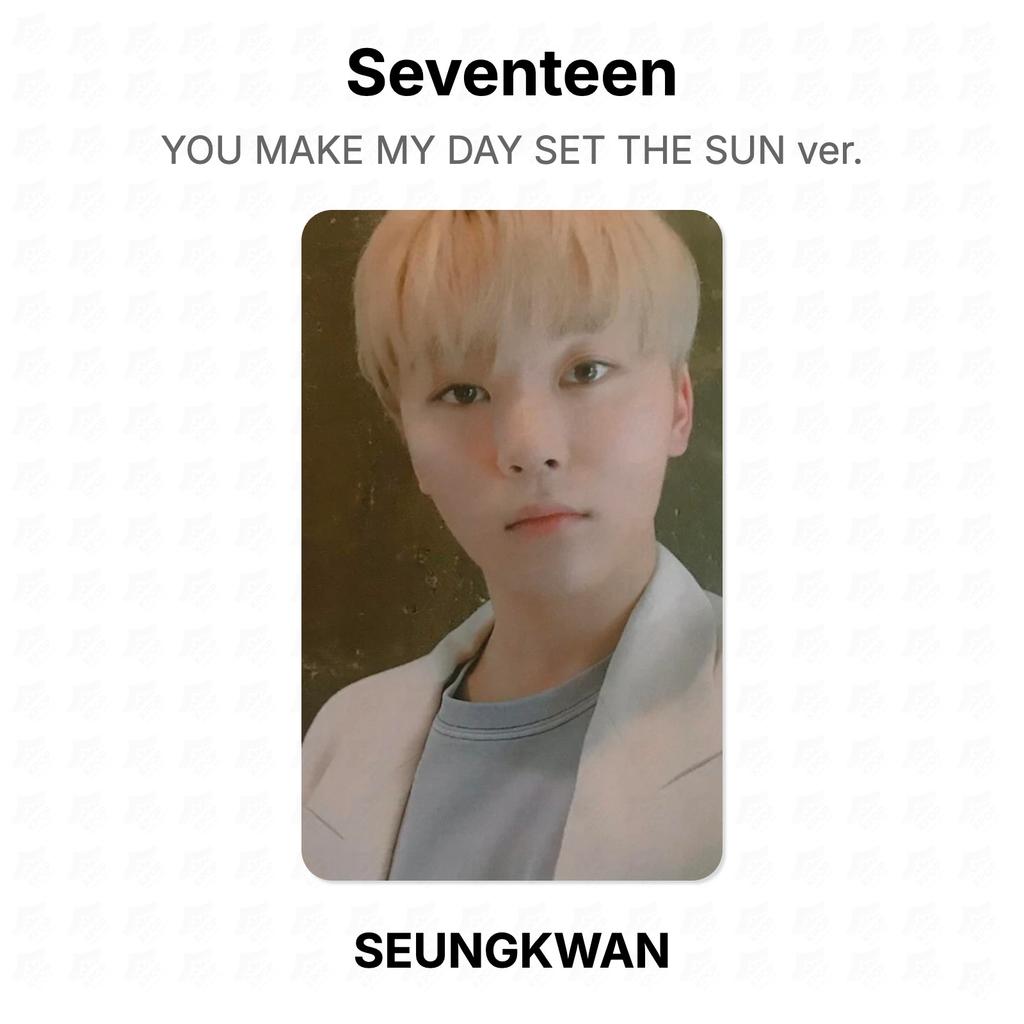 Seventeen YOU MAKE MY DAY SET THE SUN ver. Official Photocard