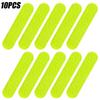 80-10Pcs Helmet Safety Warning Reflective Stickers Strip Waterproof High Visibility Reflector Tape for Night Riding Walking Car