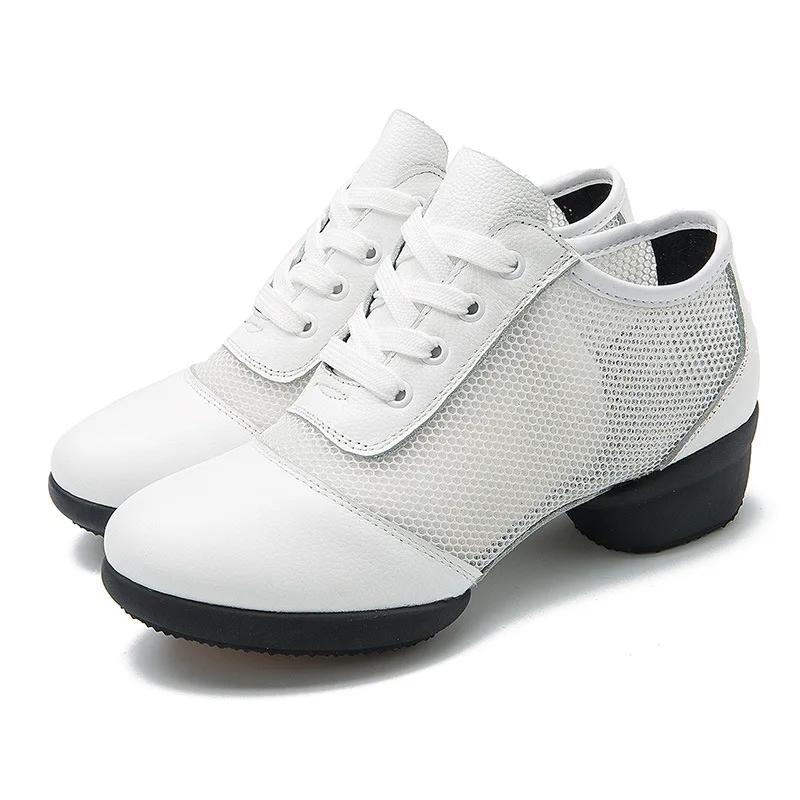 Sapatos de Dança Femininos Sapatos Casuais para Meninas Sapatos de Dança de Salto Alto para Mulheres Sapatos de Ballet Quadrado Jazz Moderno ao Ar Livre para Meninas