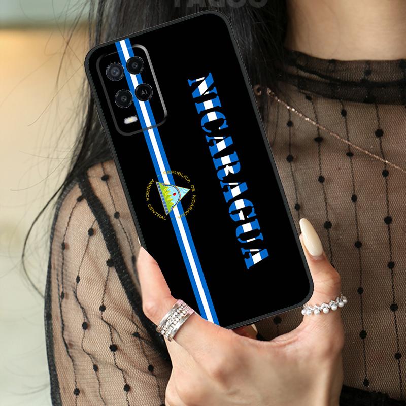 Nicaragua Flag Case For Oppo A80 A60 A40 A17 A57 A77 A74 A54 A94 A78 A98 A18 A38 A58 A96 A76 A16 A15 A5 Pro